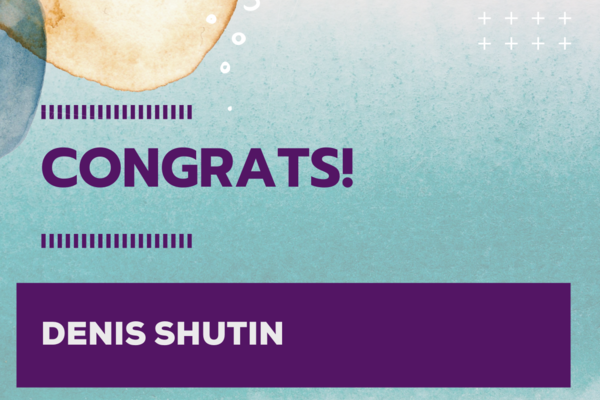 Congratulations image for Denis Shutin
